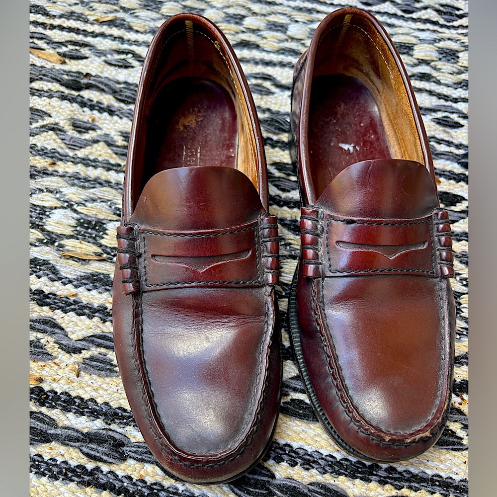 Florsheim FLS Berkeley Penny Loafers Men’s 9 Burgundy Slip On Shoes
